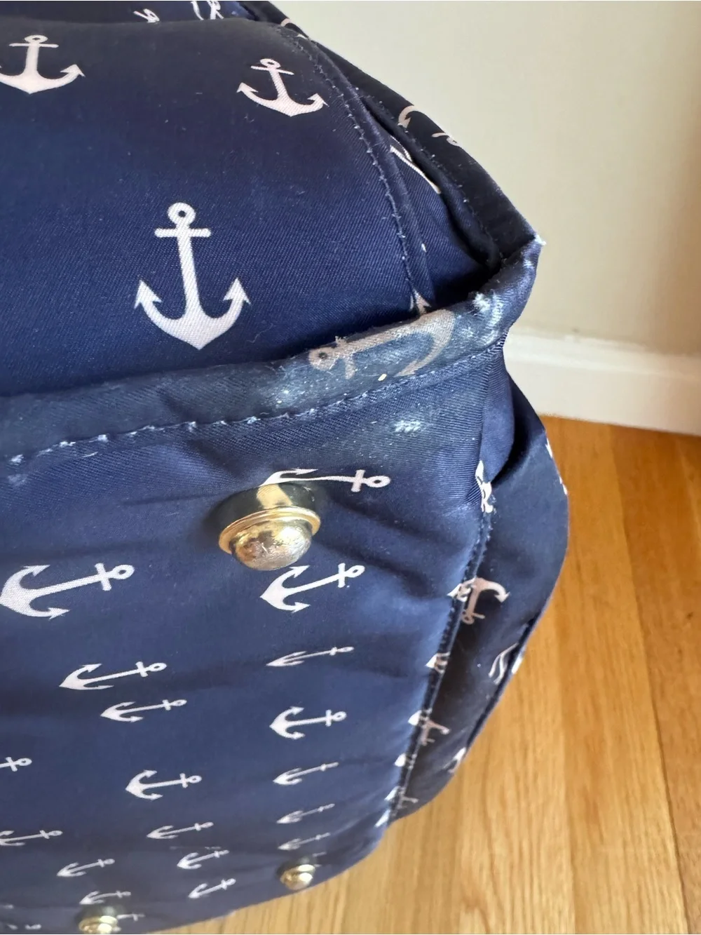 Ju-Ju-Be Legacy The Admiral Navy Anchor Print BFF Diaper Bag Backpack